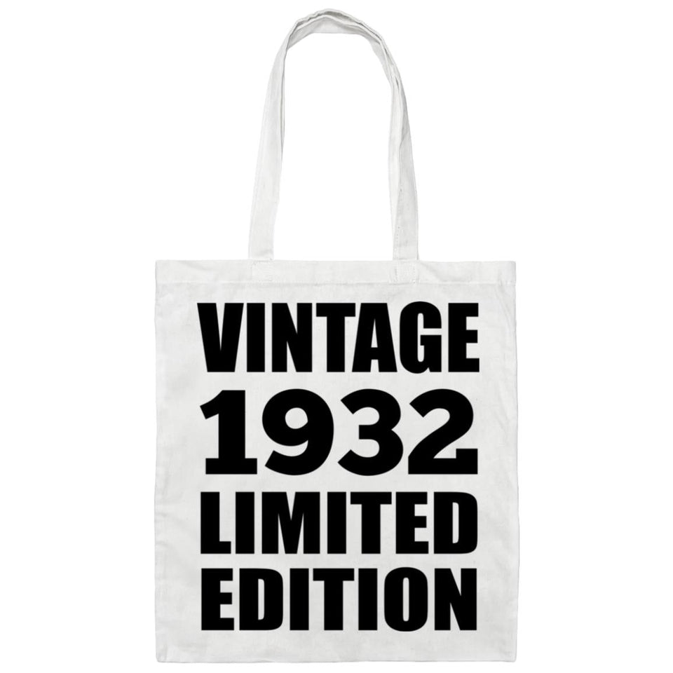 92nd Birthday Vintage 1932 Limited Edition - Tote Bag White