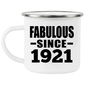 103rd Birthday Fabulous Since 1921 - 12oz Camping Mug