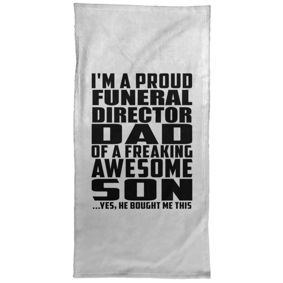 Proud Funeral Director Dad Of Awesome Son - Hand Towel