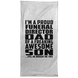 Proud Funeral Director Dad Of Awesome Son - Hand Towel