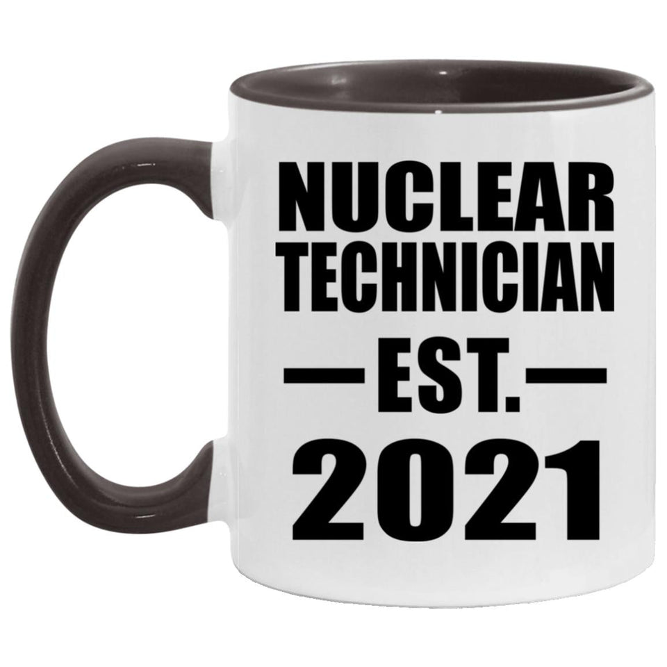 Nuclear Technician Established EST. 2021 - 11oz Accent Mug Black
