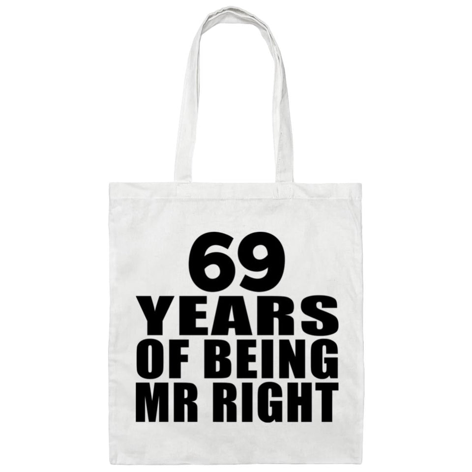 69th Anniversary 69 Years Of Being Mr Right - Tote Bag White