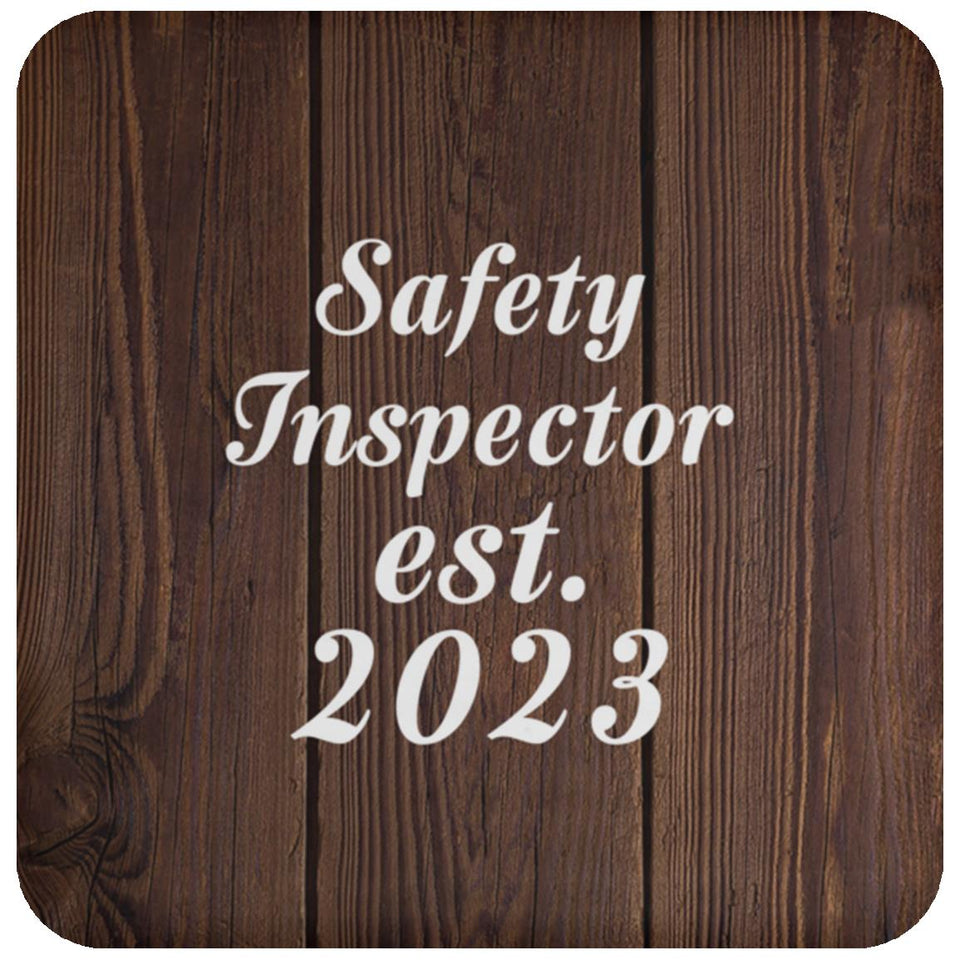 Safety Inspector Established Est. 2023 - Drink Coaster D
