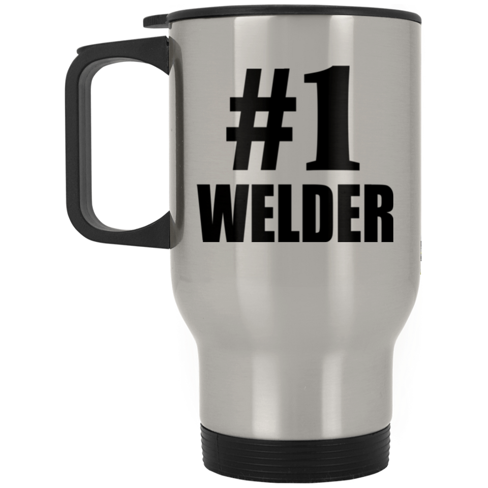 Number One #1 Welder - Silver Travel Mug