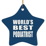 World's Best Podiatrist - Star Ornament
