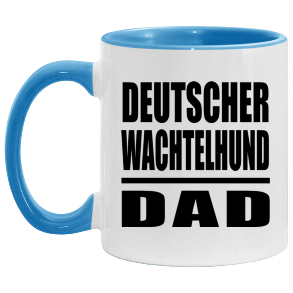 Deutscher Wachtelhund Dad - 11oz Accent Mug Blue