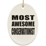 Most Awesome Conservationist - Oval Ornament
