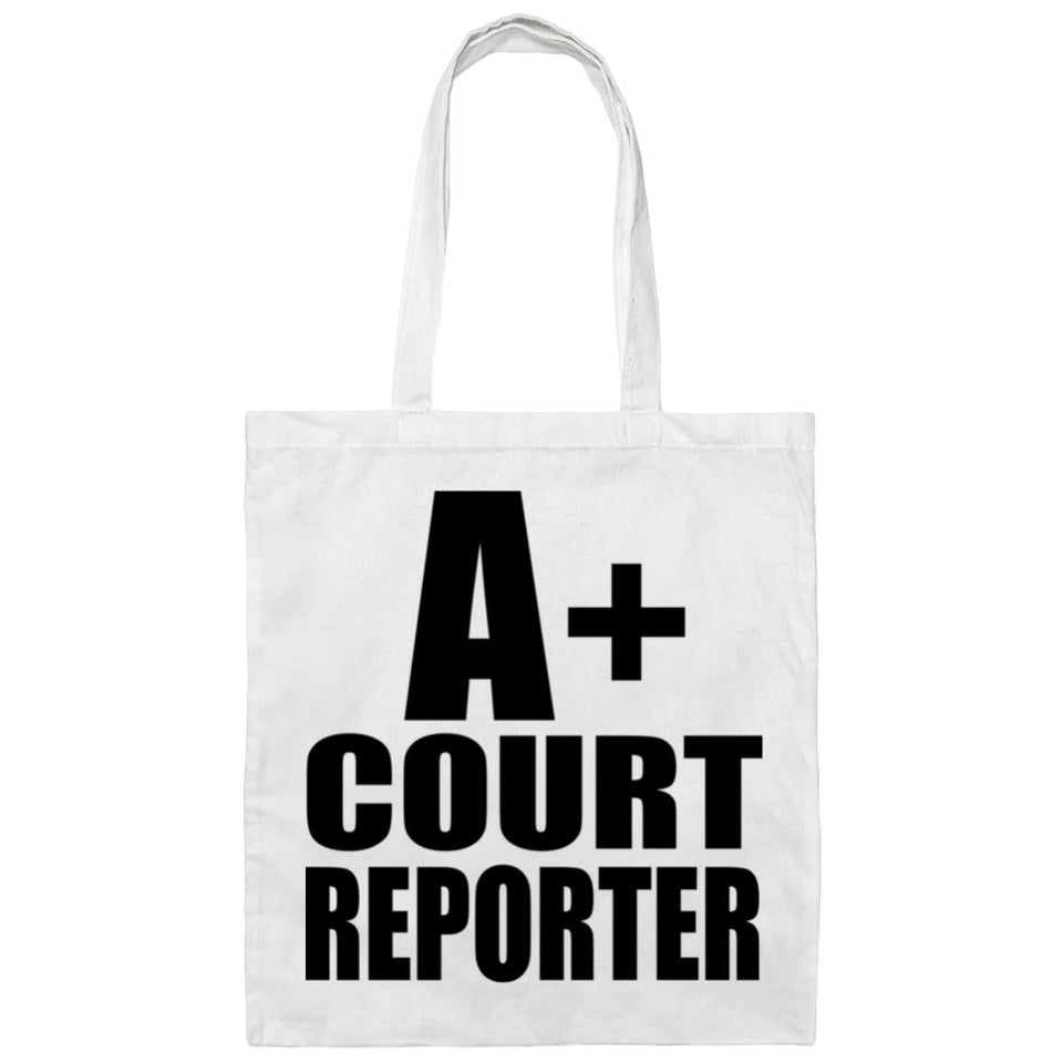 A+ Court Reporter - Tote Bag White