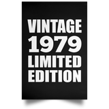 45th Birthday Vintage 1979 Limited Edition - Poster Portrait