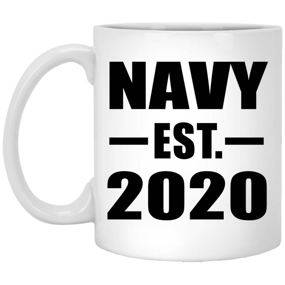 Navy Established EST. 2020 - 11oz Coffee Mug