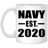 Navy Established EST. 2020 - 11oz Coffee Mug
