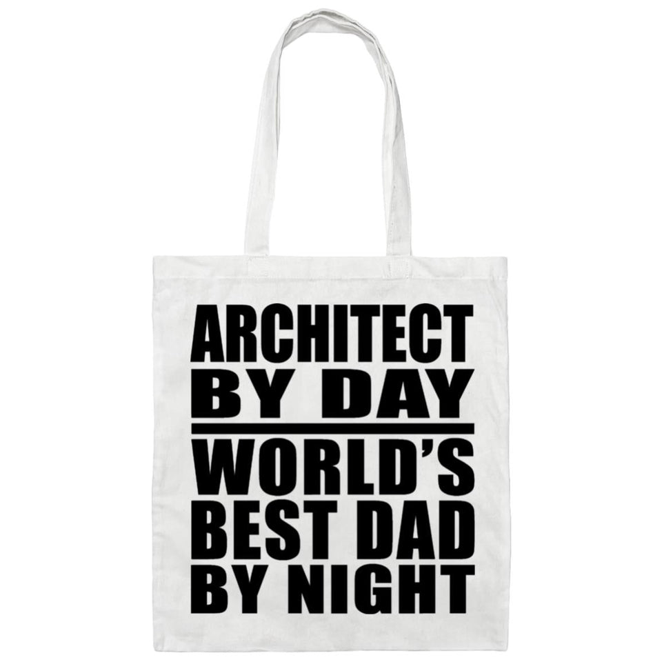 Architect By Day World's Best Dad By Night - Tote Bag White