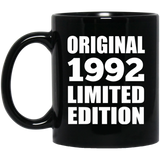 32nd Birthday Original 1992 Limited Edition - 11oz Coffee Mug Black