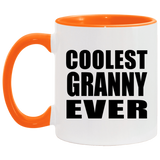 Coolest Granny Ever - 11oz Accent Mug Orange