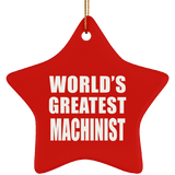 World's Greatest Machinist - Star Ornament