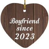 Boyfriend Since 2023 - Heart Ornament D