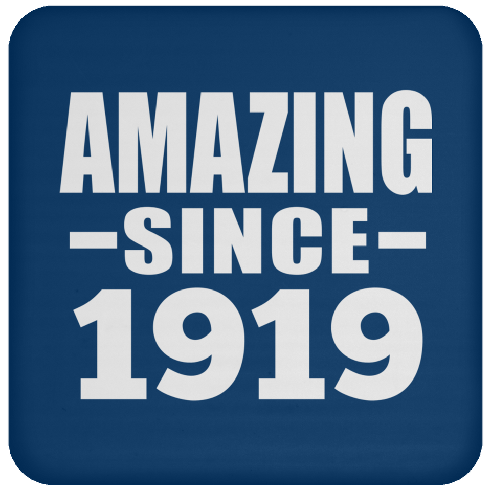 105th Birthday Amazing Since 1919 - Drink Coaster