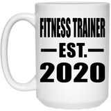Fitness Trainer Established EST. 2020 - 15oz Coffee Mug
