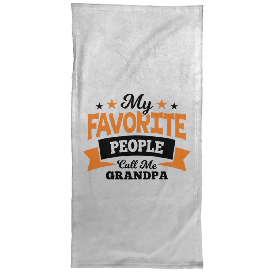 My Favorite People Call Me Grandpa - Hand Towel