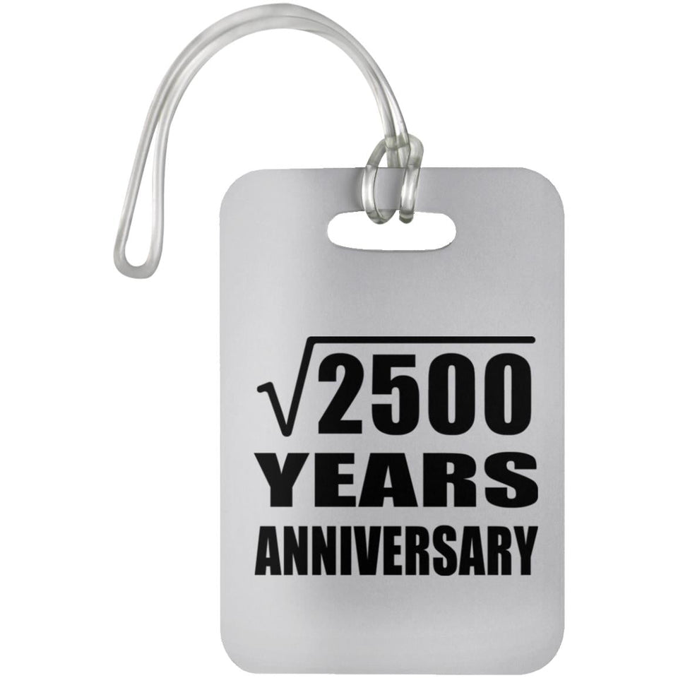 50th Anniversary Square Root of 2500 Years Anniversary - Luggage Bag Tag
