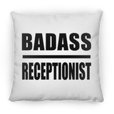 Badass Receptionist - Throw Pillow
