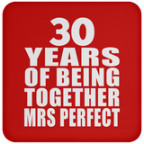 30th Anniversary 30 Years Of Being Mrs Perfect - Drink Coaster