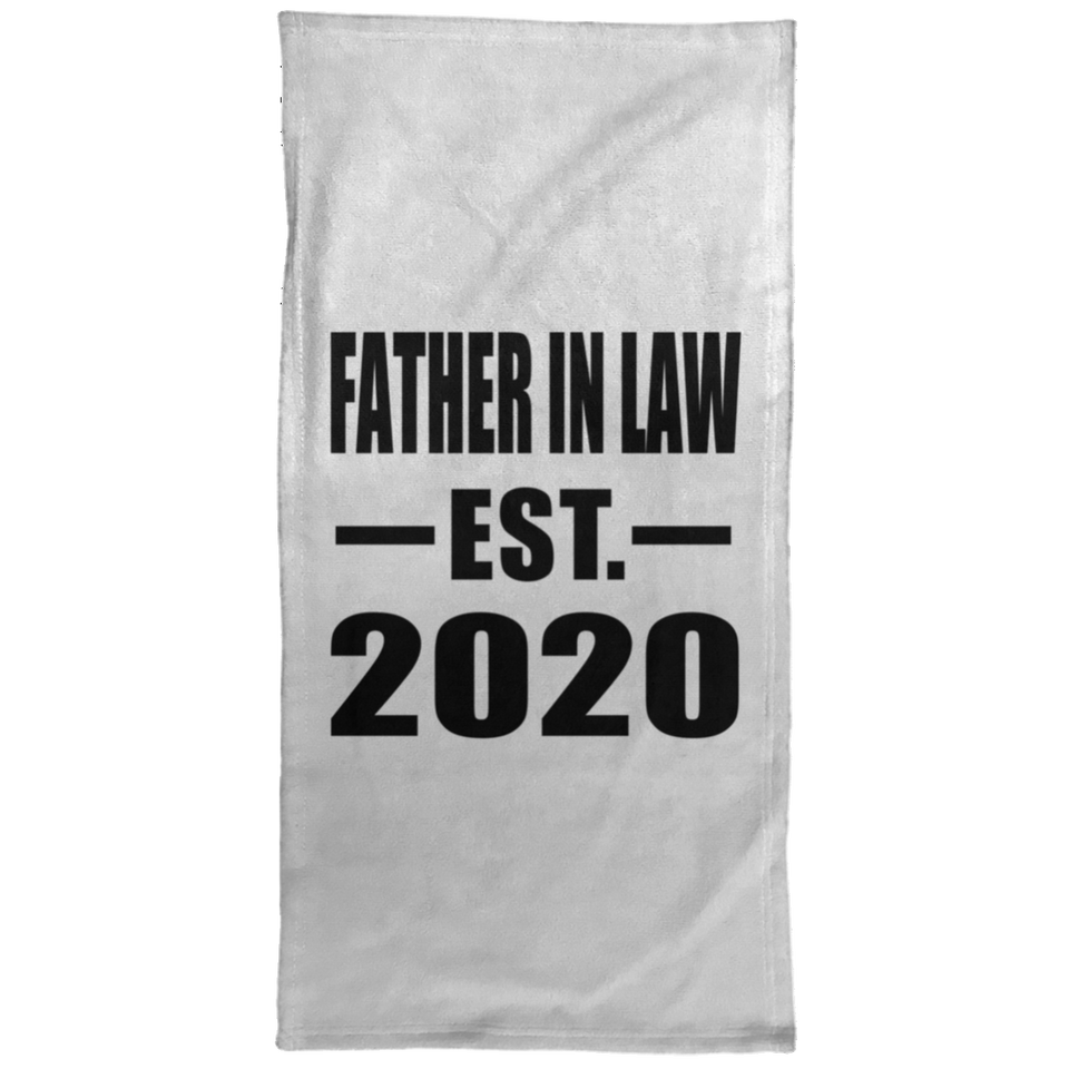 Father In Law Established EST. 2020 - Hand Towel