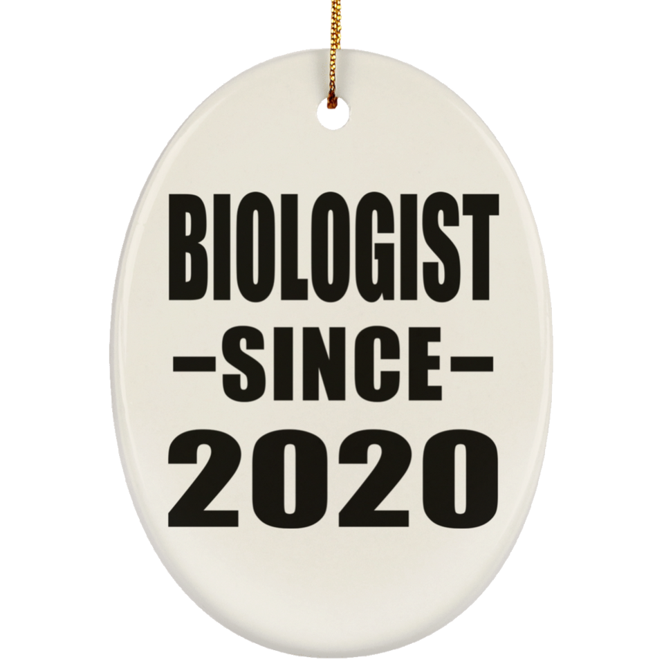 Biologist Since 2020 - Oval Ornament