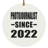 Photojournalist Since 2022 - Circle Ornament
