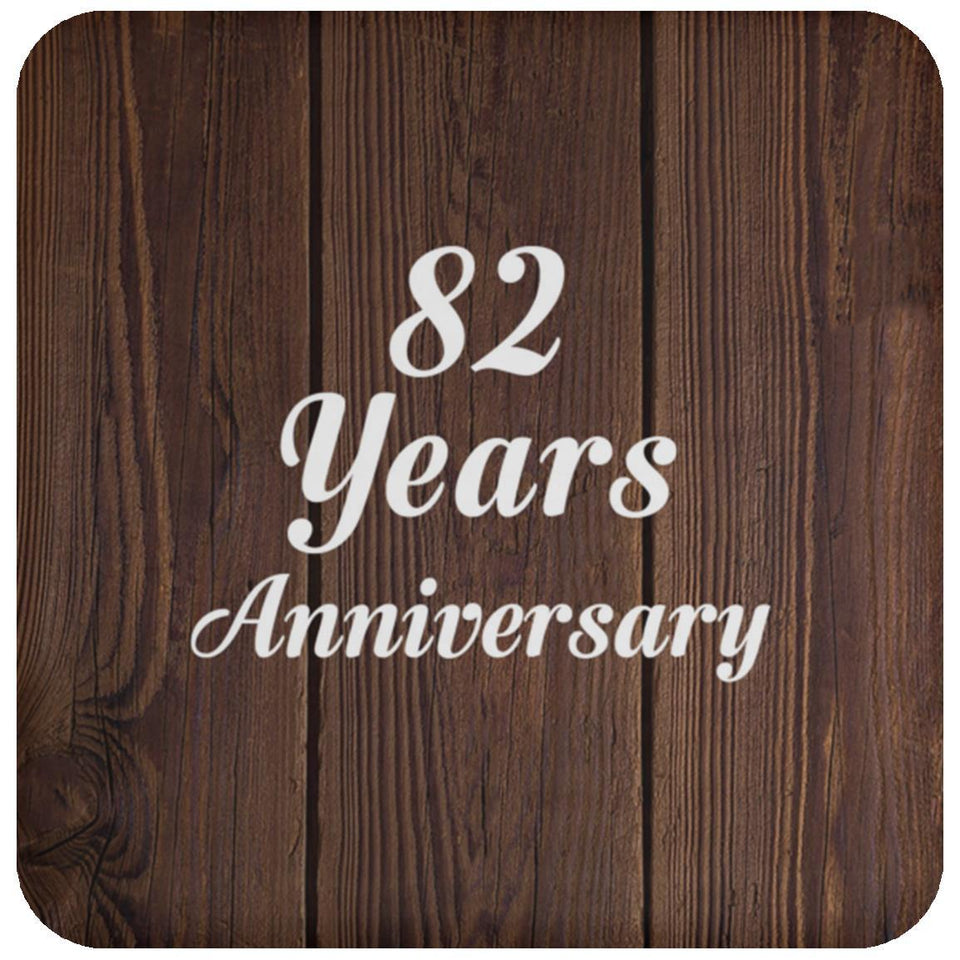82nd Anniversary 82 Years Anniversary - Drink Coaster D