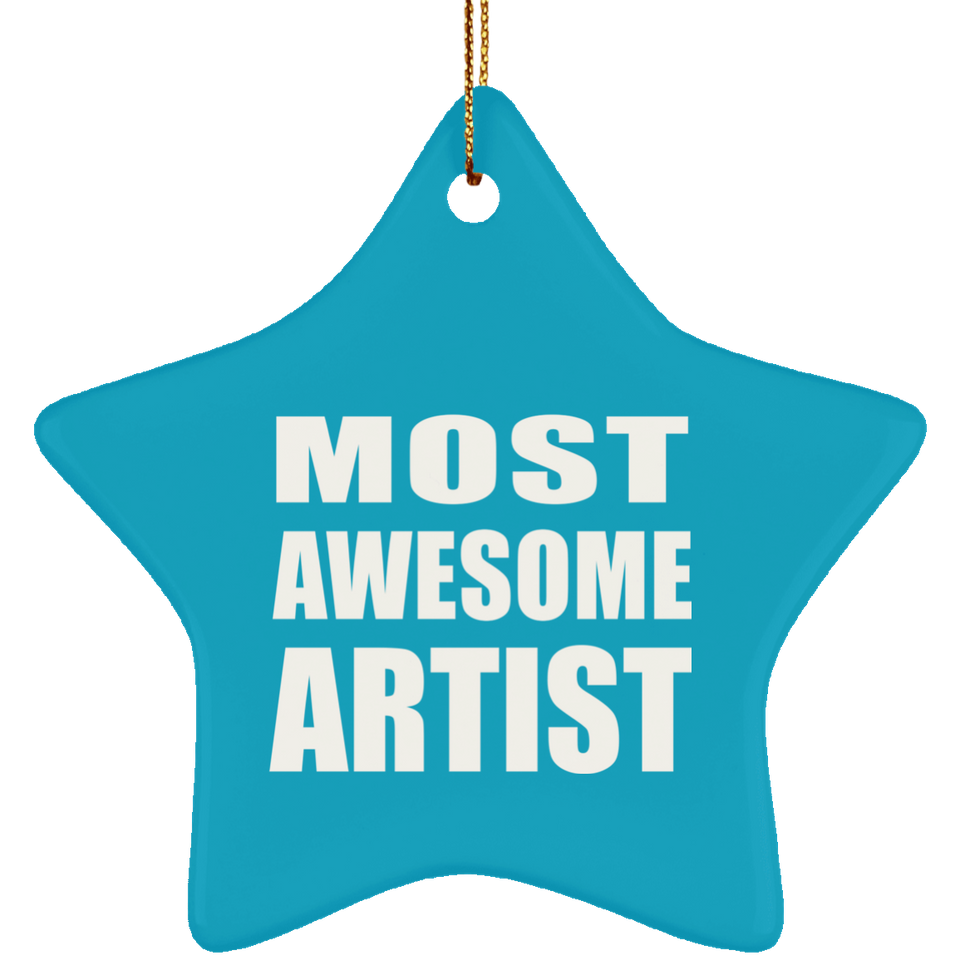 Most Awesome Artist - Star Ornament