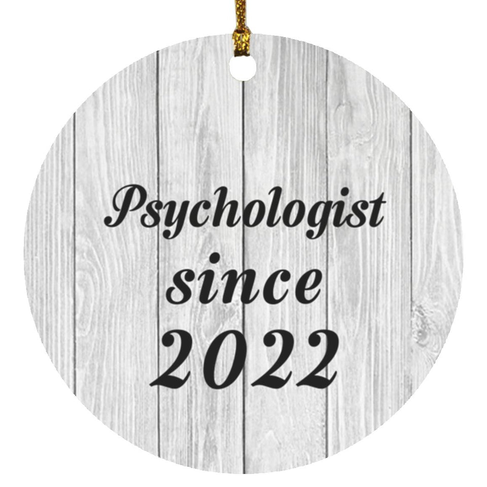Psychologist Since 2022 - Circle Ornament F