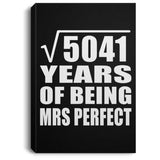71st Anniversary Square Root of 5041 Years of Mrs Perfect - Canvas Portrait