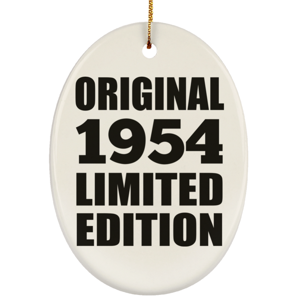 70th Birthday Original 1954 Limited Edition - Oval Ornament