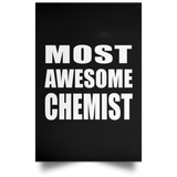 Most Awesome Chemist - Poster Portrait