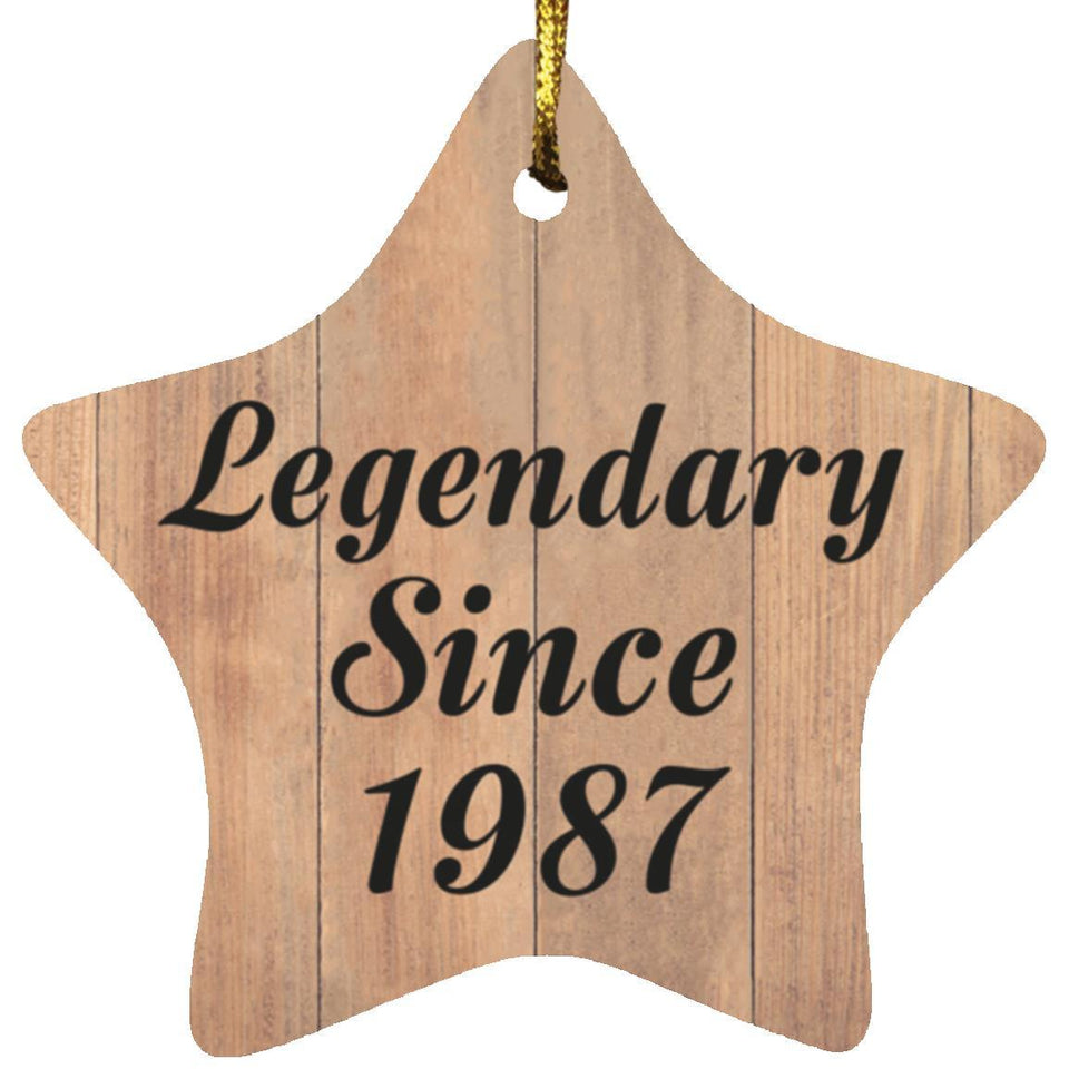 37th Birthday Legendary Since 1987 - Star Ornament C