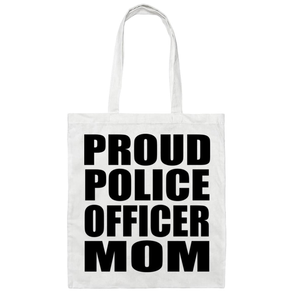 Proud Police Officer Mom - Tote Bag White