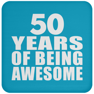 50th Birthday 50 Years Of Being Awesome - Drink Coaster