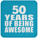 50th Birthday 50 Years Of Being Awesome - Drink Coaster