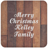 Merry Christmas Kelley Family - Drink Coaster E