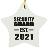 Security Guard Established EST. 2021 - Star Ornament