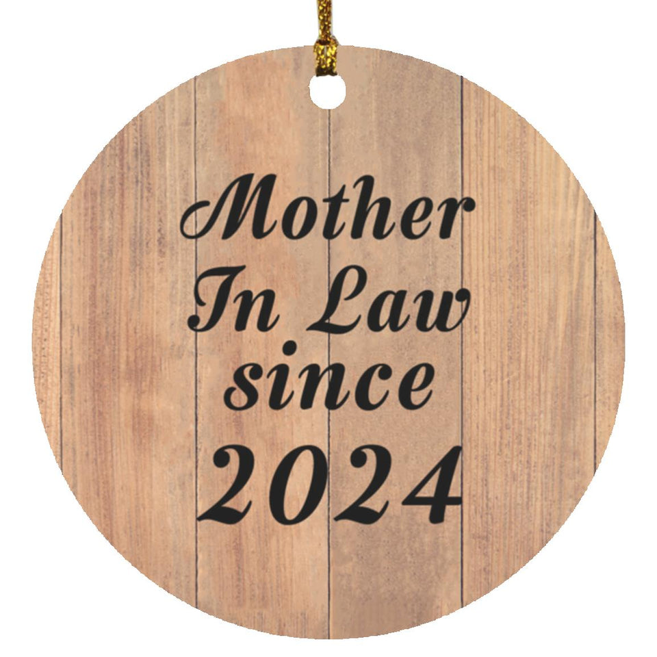 Mother In Law Since 2024 - Circle Ornament C