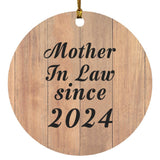 Mother In Law Since 2024 - Circle Ornament C