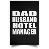 Dad Husband Hotel Manager - Poster Portrait