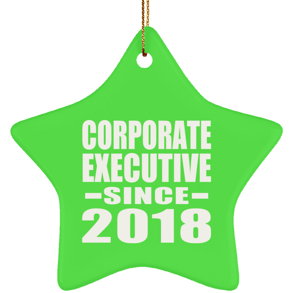 Corporate Executive Since 2018 - Star Ornament