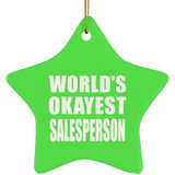 World's Okayest Salesperson - Star Ornament
