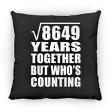 93rd Anniversary Square Root of 8649 Years Who's Counting - Throw Pillow Black