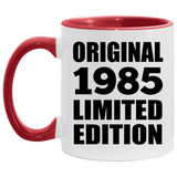 39th Birthday Original 1985 Limited Edition - 11oz Accent Mug Red