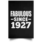97th Birthday Fabulous Since 1927 - Poster Portrait