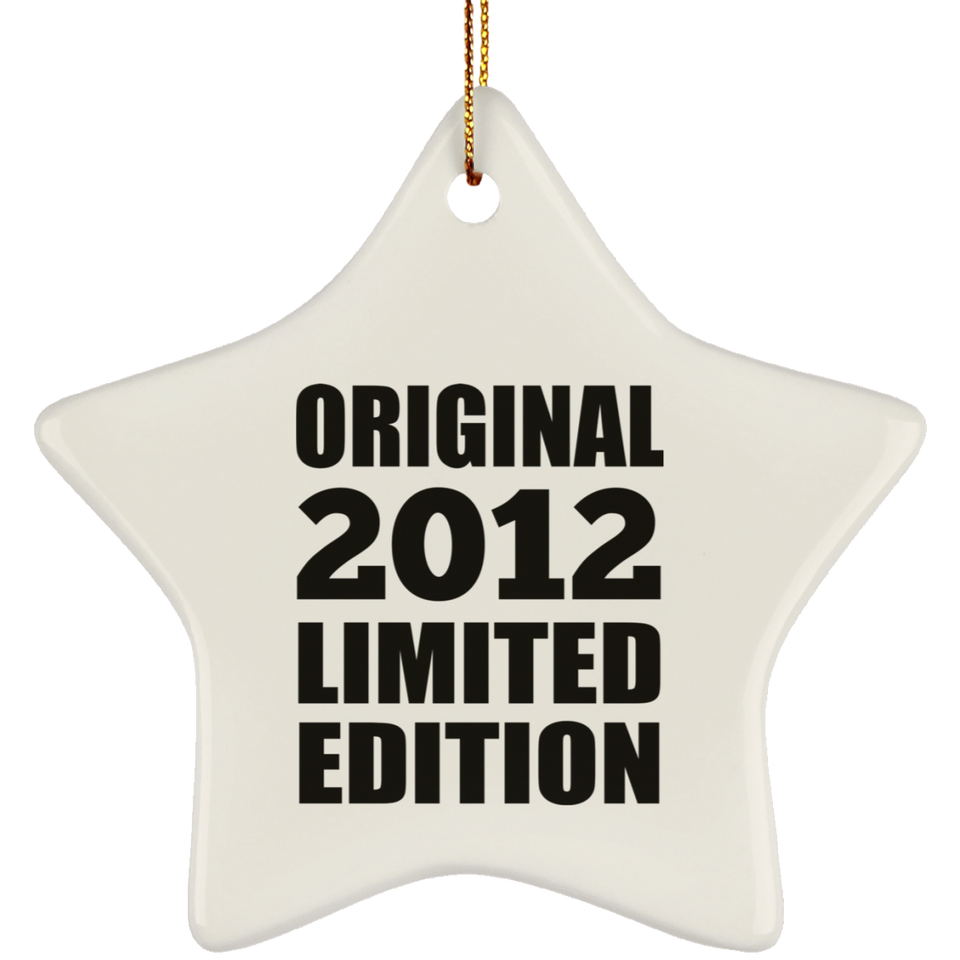 12th Birthday Original 2012 Limited Edition - Star Ornament